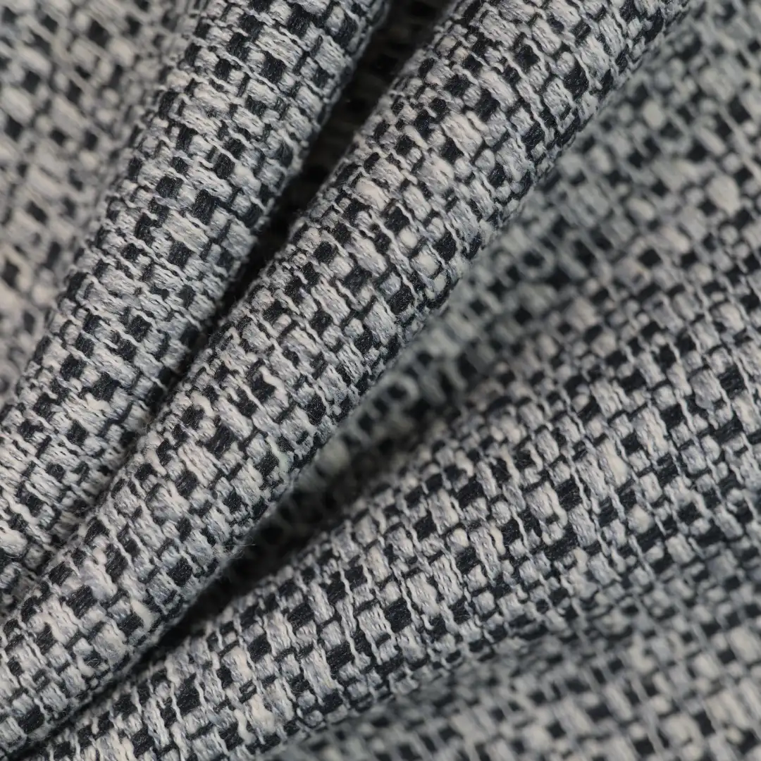 China Fabric for Skirt,Overcoat Chanel-Style Fabric Woolen Polyester grey color buy from China wholesaler bulk order at wholesale price free worldwide shipping Alibaba