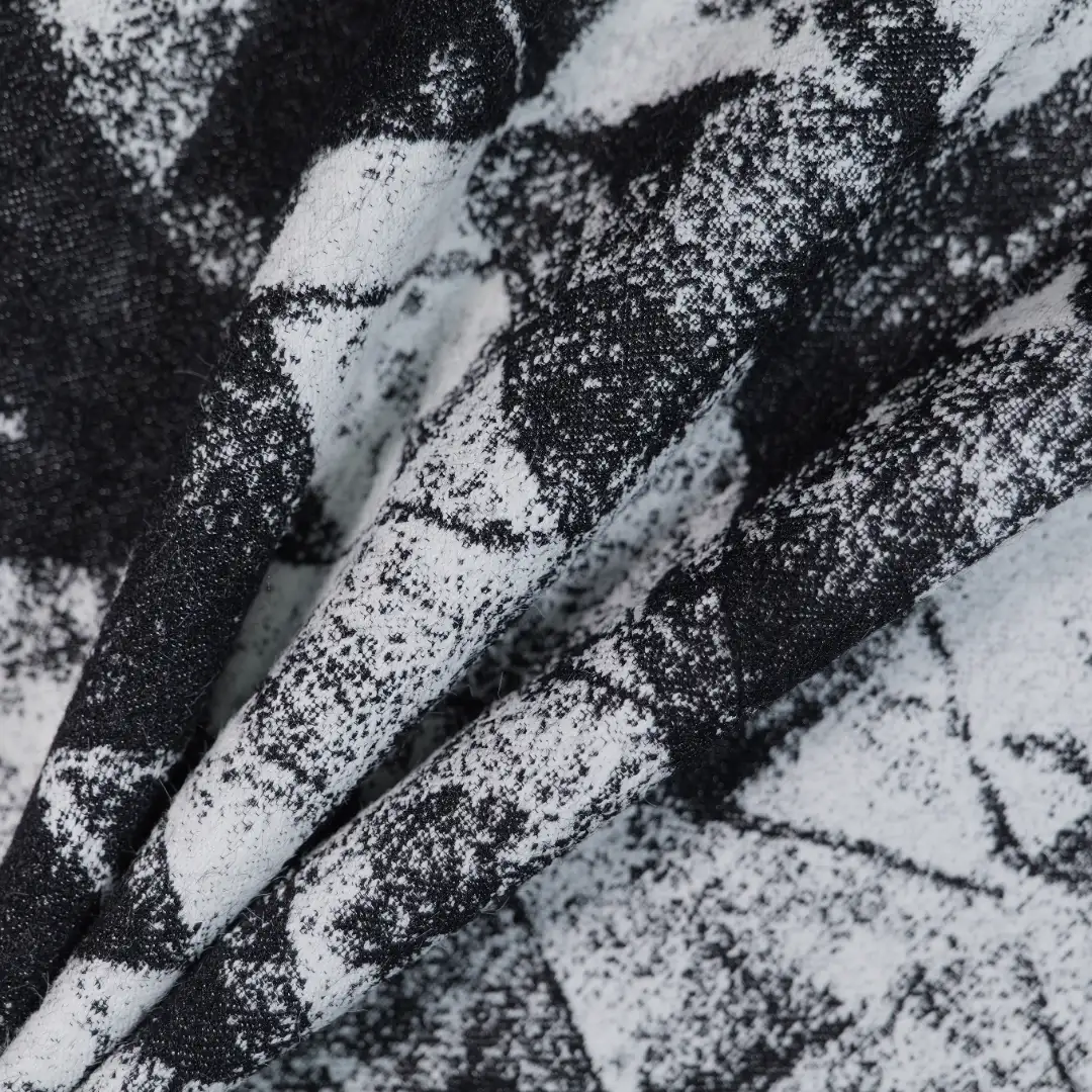 China Fabric for Skirt,Overcoat Chanel-Style Fabric Woolen Nylon Polyester black white color buy from China wholesaler bulk order at wholesale price free worldwide shipping Alibaba