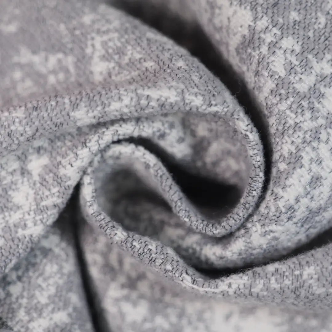 China Fabric for T-Shirt,Overcoat Chanel-Style Fabric Woolen Polyester grey color buy from China wholesaler bulk order at wholesale price free worldwide shipping Alibaba