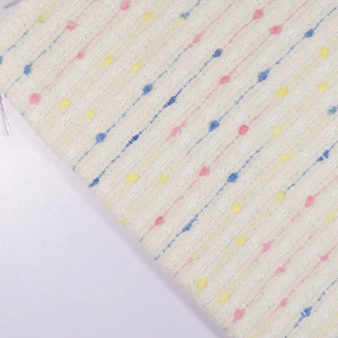 China Fabric for Skirt,Overcoat Chanel-Style Fabric Woolen Polyester Acrylic Wool Nylon coloful color buy from China wholesaler bulk order at wholesale price free worldwide shipping Alibaba