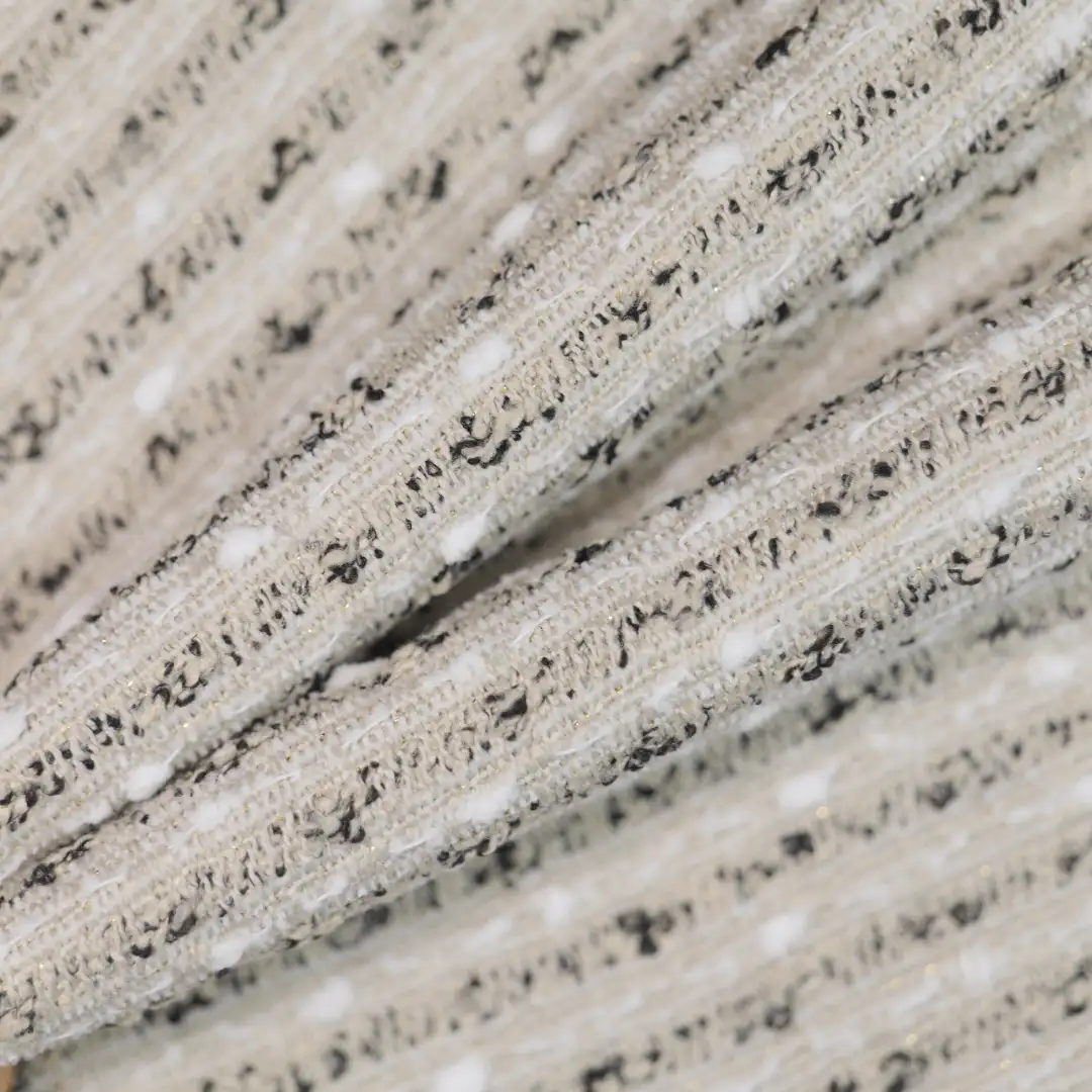 China Fabric for Trench Coat,Overcoat Chanel-Style Fabric Woolen Polyester Acrylic Wool Nylon black grey color buy from China wholesaler bulk order at wholesale price free worldwide shipping Alibaba