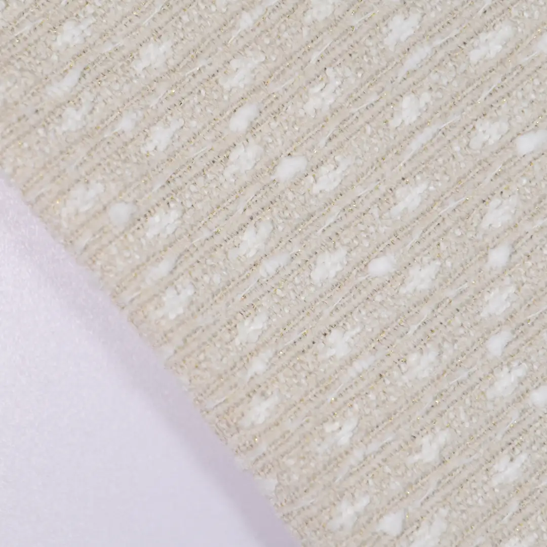 China Fabric for Jackets,Skirt Chanel-Style Fabric Woolen Polyester Acrylic Wool Nylon coffee white color buy from China wholesaler bulk order at wholesale price free worldwide shipping Alibaba