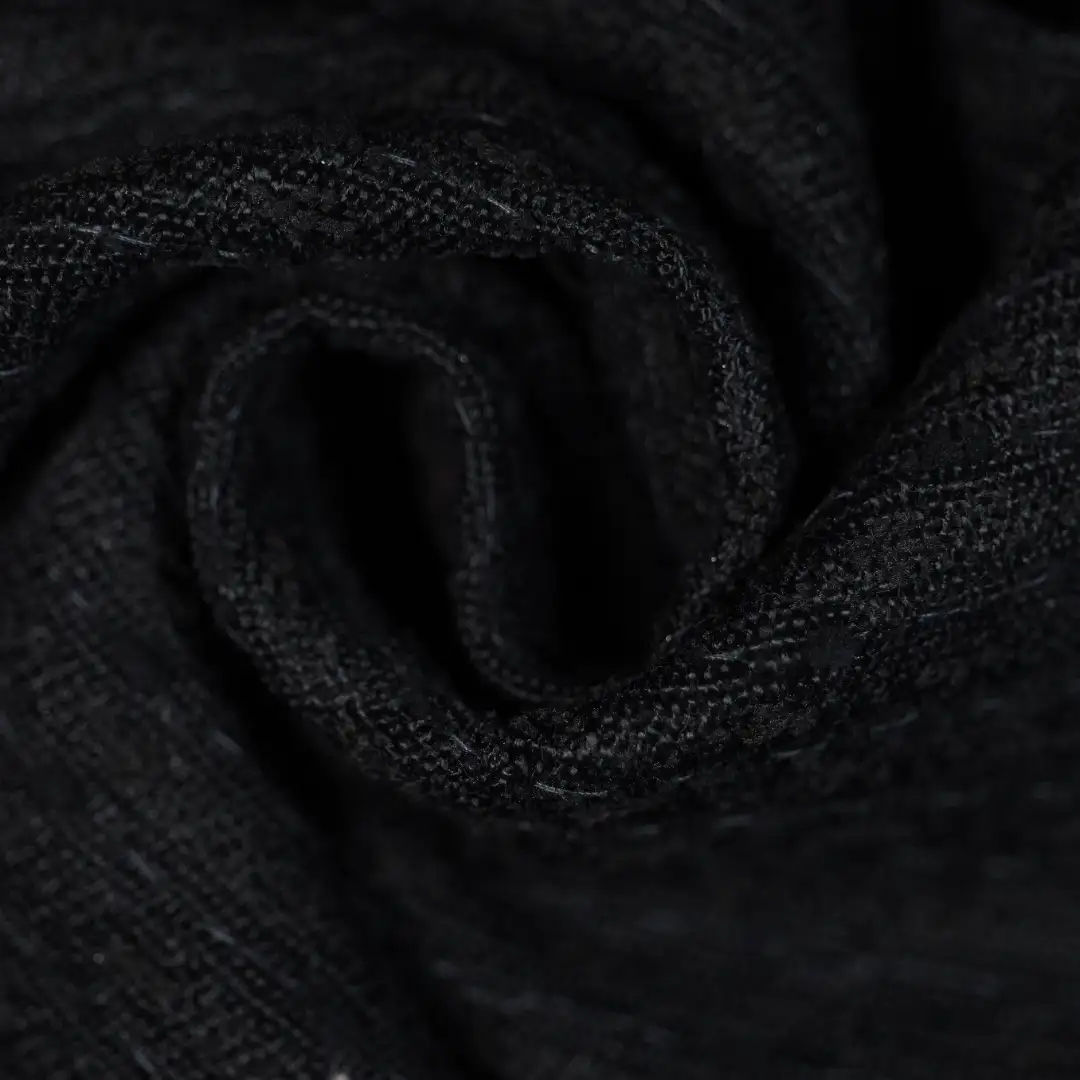 China Fabric for Skirt,Overcoat Chanel-Style Fabric Woolen Polyester Acrylic Wool Nylon black color buy from China wholesaler bulk order at wholesale price free worldwide shipping Alibaba