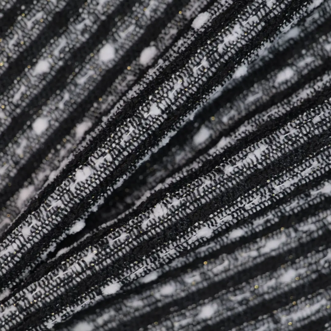 China Fabric for Trench Coat,Overcoat Chanel-Style Fabric Woolen Polyester Acrylic Wool Nylon black white color buy from China wholesaler bulk order at wholesale price free worldwide shipping Alibaba