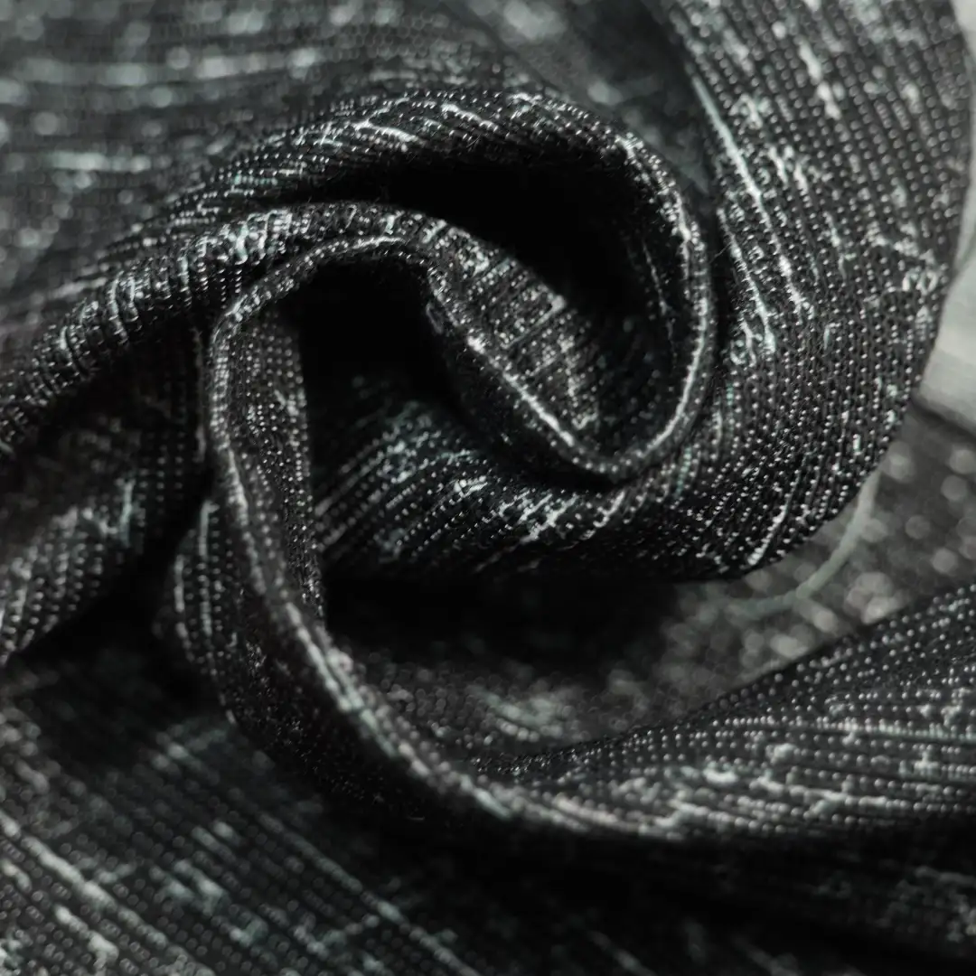 China Fabric for Skirt Chanel-Style Fabric Woolen Acrylic Polyester Rayon Wool Nylon black color buy from China wholesaler bulk order at wholesale price free worldwide shipping Alibaba