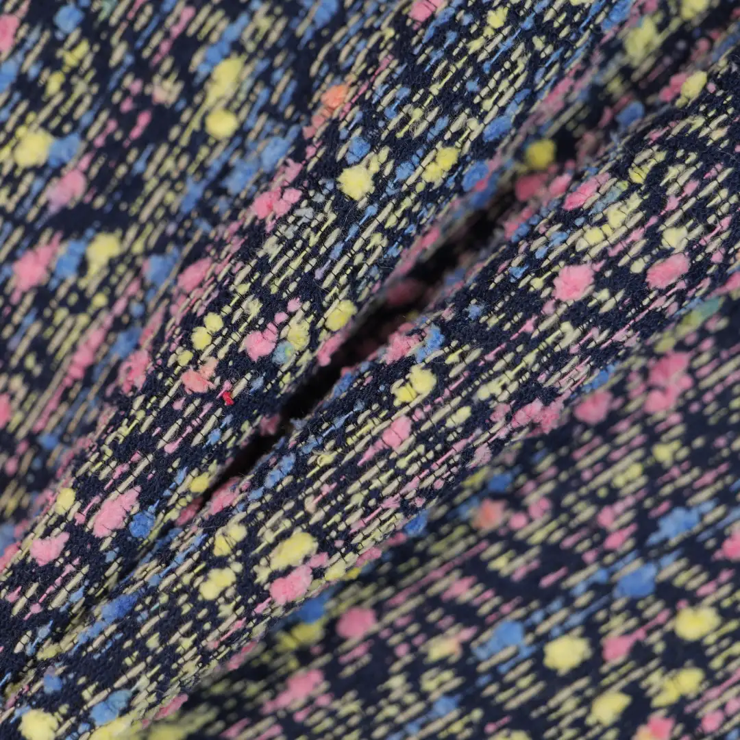 China Fabric for Jackets,Skirt Chanel-Style Fabric Woolen Acrylic Polyester Wool Nylon coloful color buy from China wholesaler bulk order at wholesale price free worldwide shipping Alibaba