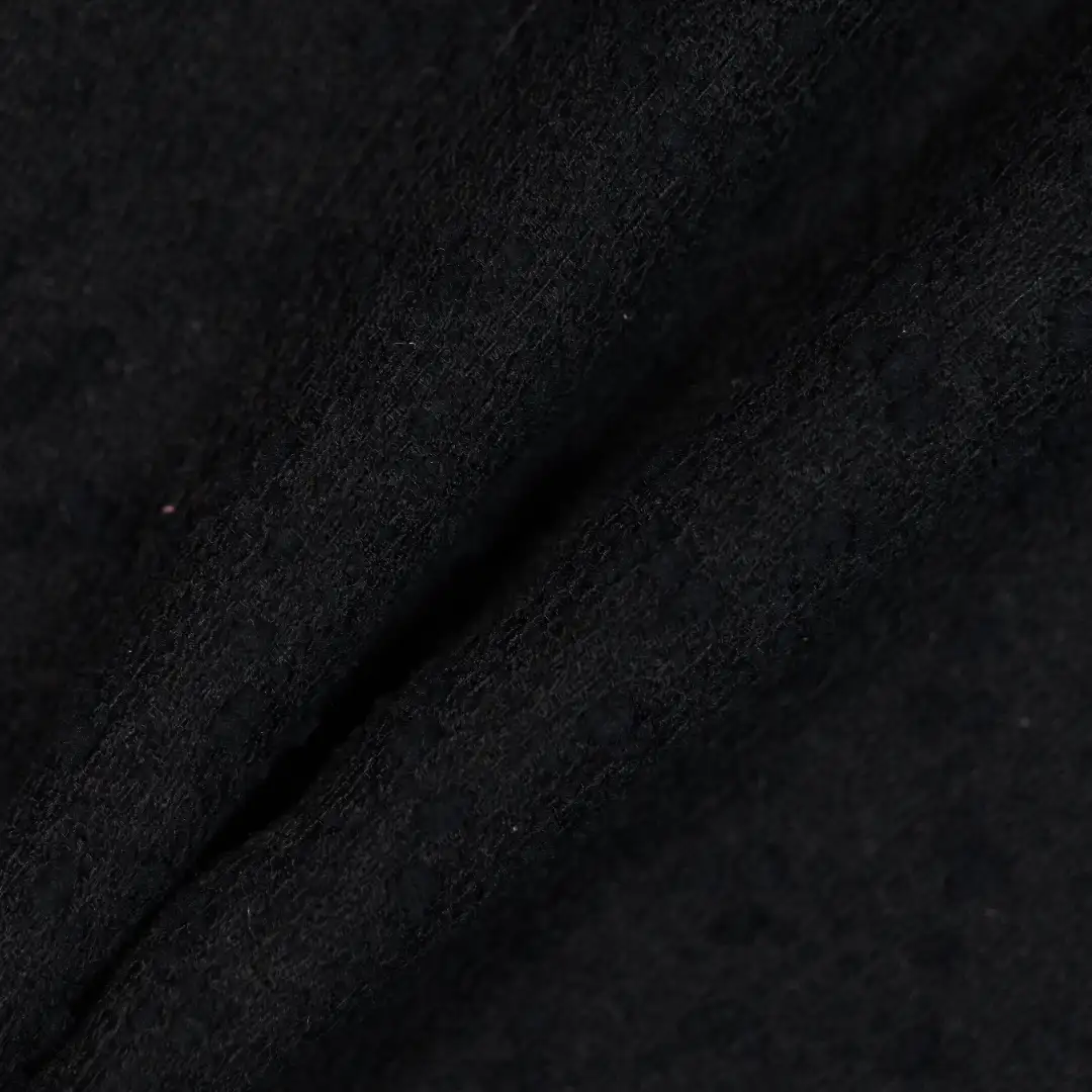 China Fabric for Jackets,Skirt Chanel-Style Fabric Woolen Acrylic Polyester Wool Nylon black color buy from China wholesaler bulk order at wholesale price free worldwide shipping Alibaba