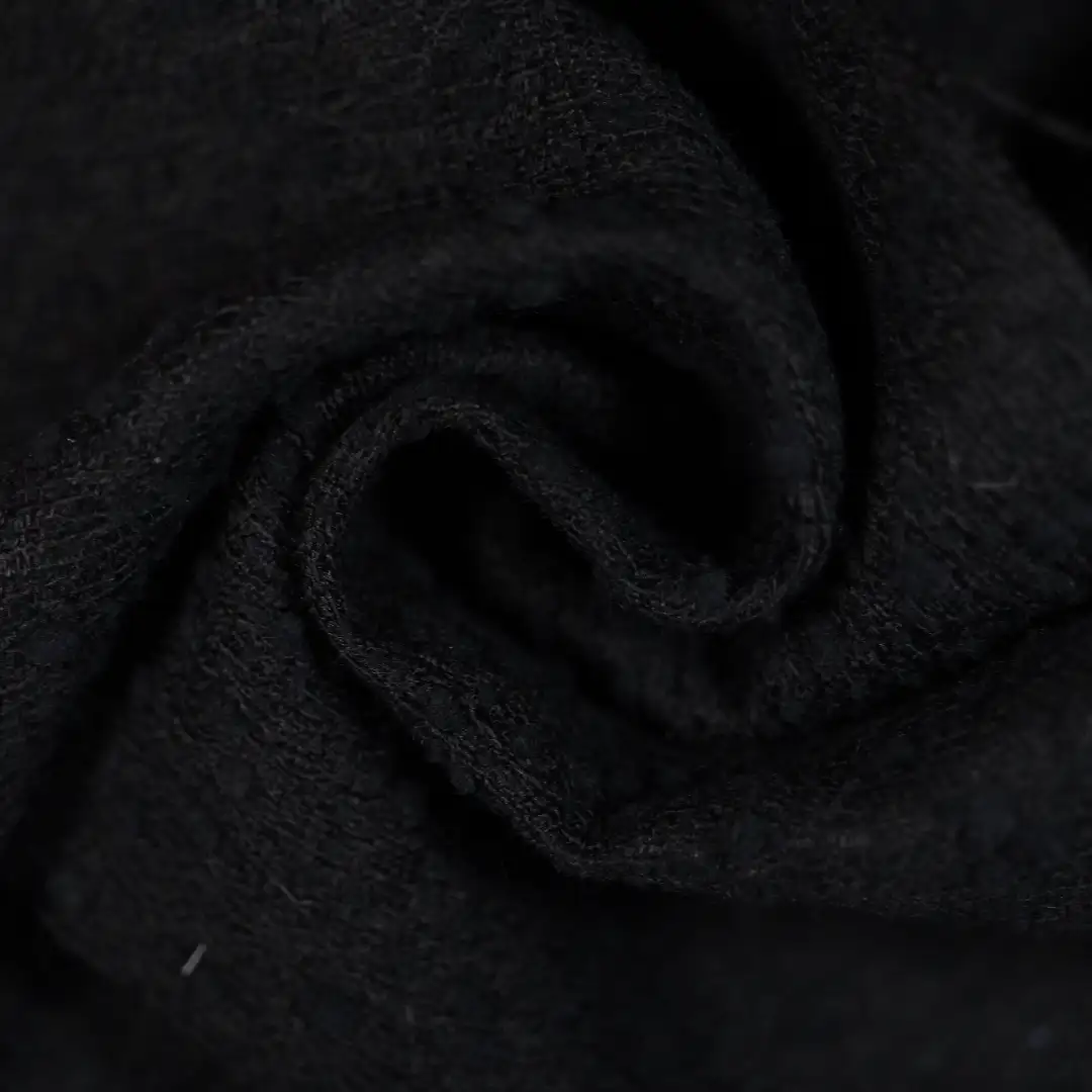 China Fabric for Jackets,Skirt Chanel-Style Fabric Woolen Acrylic Polyester Wool Nylon black color buy from China wholesaler bulk order at wholesale price free worldwide shipping Alibaba