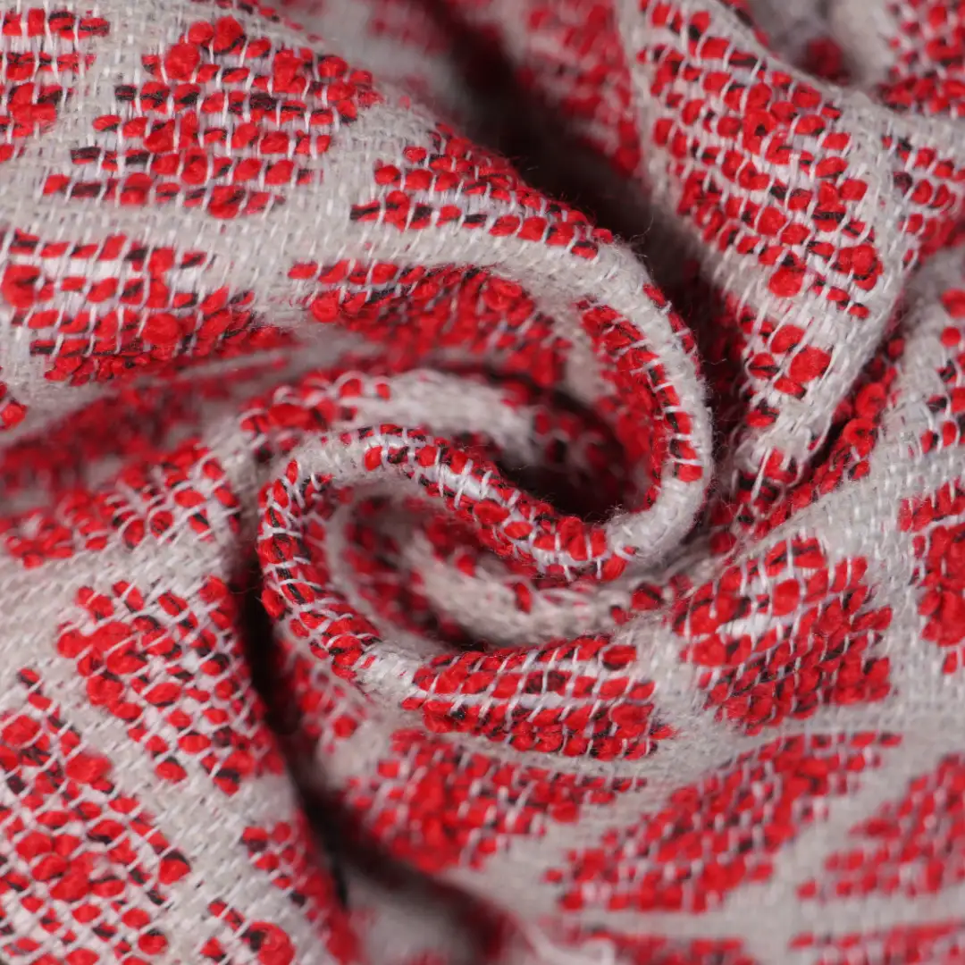 China Fabric for Jackets,Skirt Chanel-Style Fabric Woolen Polyester red color buy from China wholesaler bulk order at wholesale price free worldwide shipping Alibaba