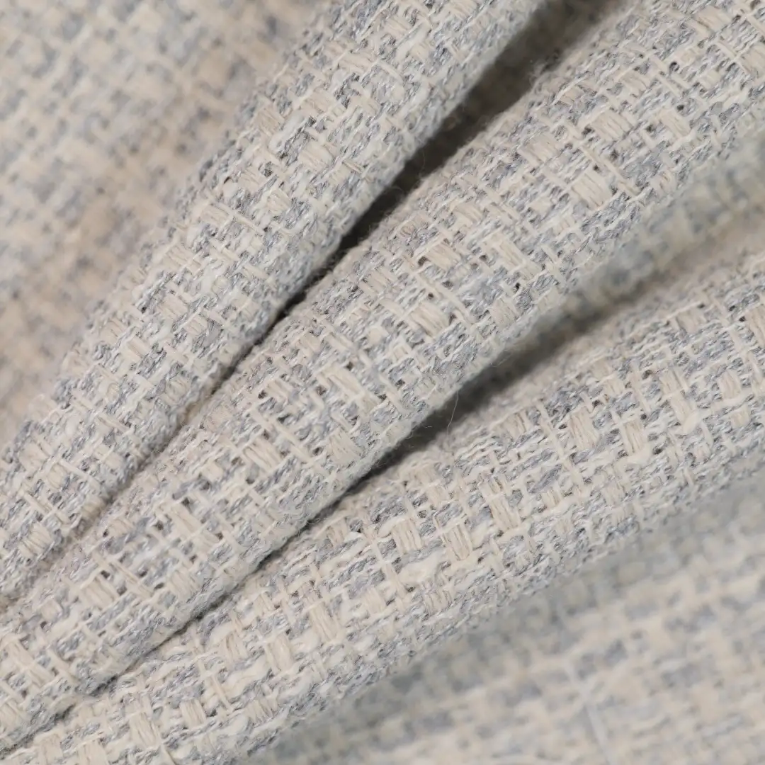 China Fabric for Jackets,Skirt Chanel-Style Fabric Woolen Polyester grey color buy from China wholesaler bulk order at wholesale price free worldwide shipping Alibaba