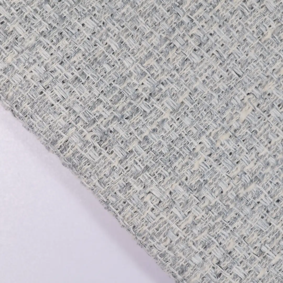 China Fabric for Jackets,Skirt Chanel-Style Fabric Woolen Polyester grey color buy from China wholesaler bulk order at wholesale price free worldwide shipping Alibaba