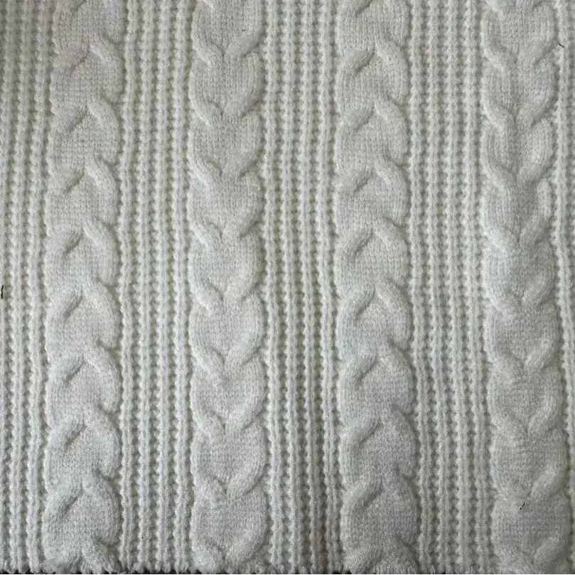 China Fabric for Long Sleeve Base Layer Top,Womens V-Neck Mid-Length Oversized Coat Jacquard Knit Fabric Rayon Polyester Nylon rice color buy from China wholesaler bulk order at wholesale price free worldwide shipping Alibaba