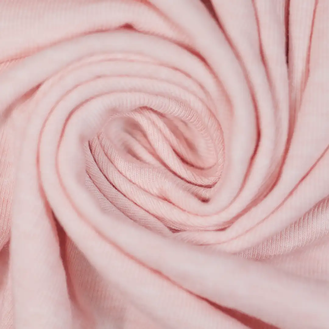 China Fabric for Skirt,Hoodie,Irregular Cami,Kids Ruffle Capri Pants,Elasticated Waistband Culotte-style Trousers Single Jersey Knit Fabric Rayon Polyester Polyamide Spandex light pink color buy from China wholesaler bulk order at wholesale price free worldwide shipping Alibaba