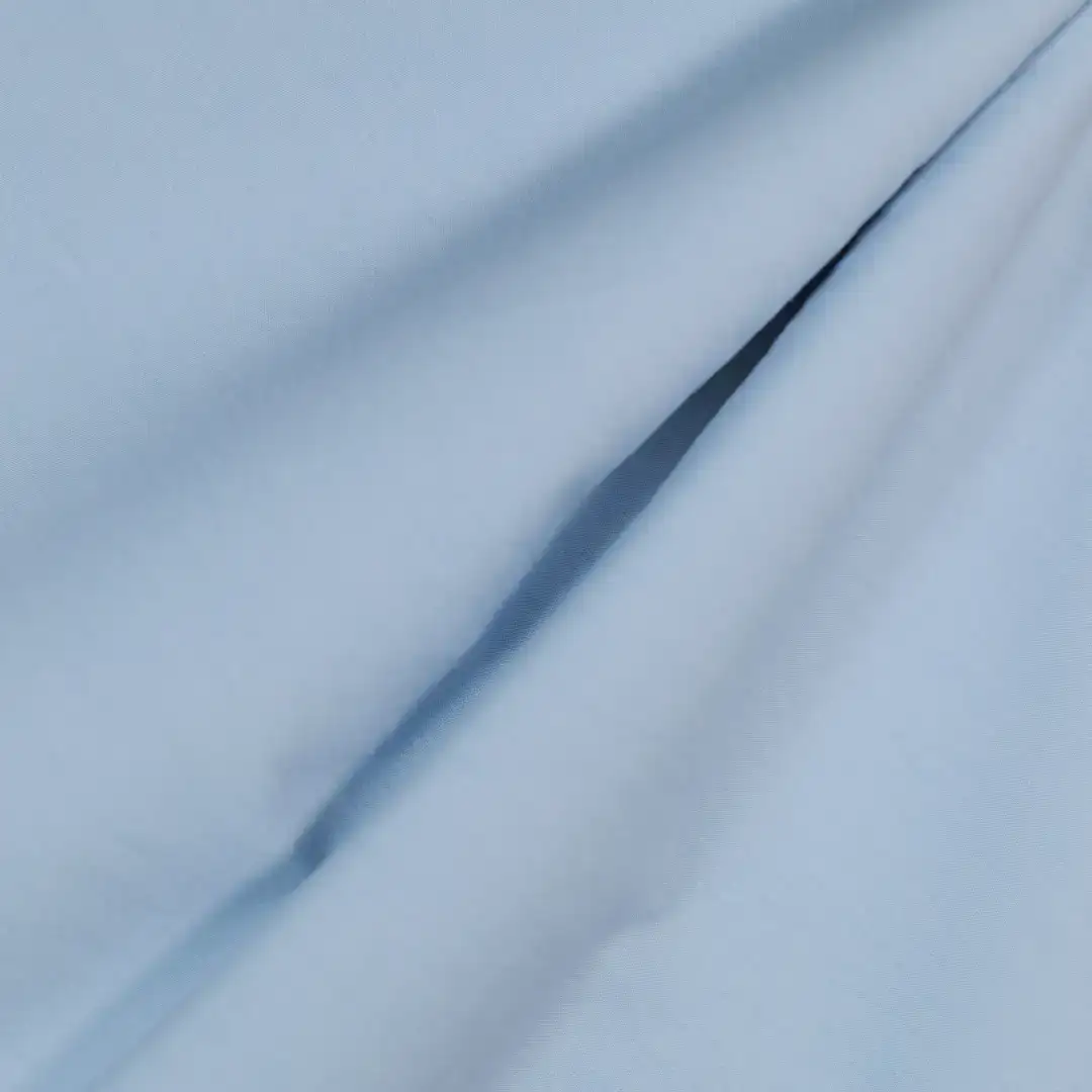 China Fabric for Shirt,Skirt,Trench Coat Poplin Woven Blended Fabric Cotton Lyocell blue color buy from China wholesaler bulk order at wholesale price free worldwide shipping Alibaba