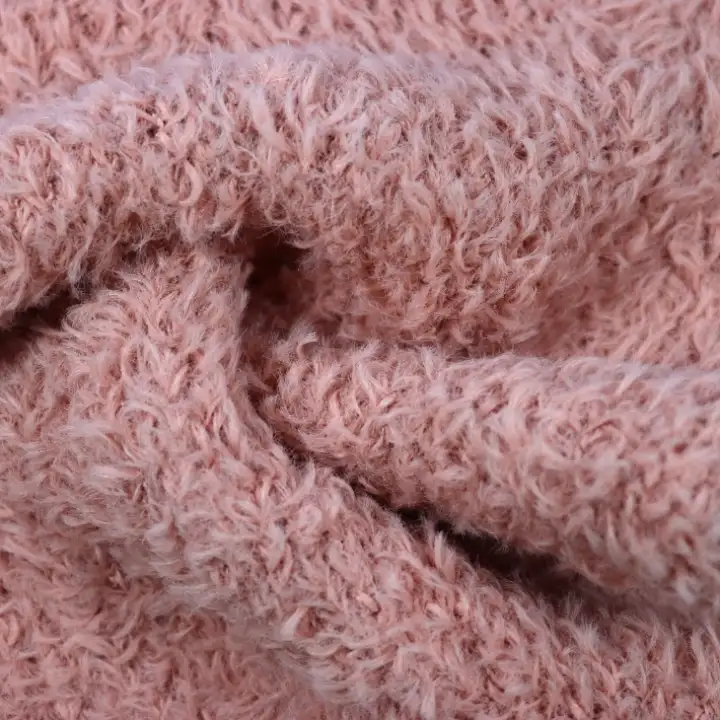 China Yarn for Hoodie,Men’s Vest (Sweater),Round Neck Pullover (Sweater) Teddy Yarn Fancy Yarn Polyester Nylon pink color buy from China wholesaler bulk order at wholesale price free worldwide shipping Alibaba