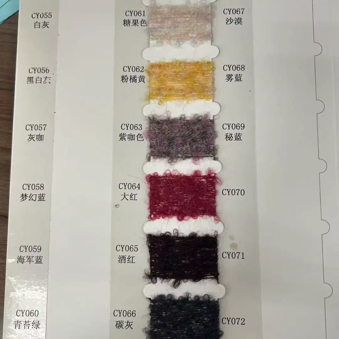China Yarn for Open Cardigan (Sweater) Boucle Yarn Fancy Yarn Wool Polyamide Polyester Recycled Polyester Spandex 多色 color buy from China wholesaler bulk order at wholesale price free worldwide shipping Alibaba
