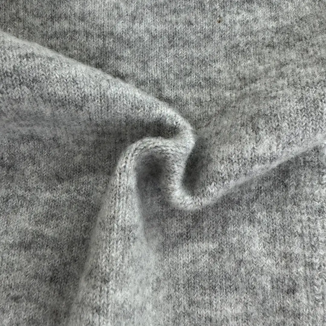 China Yarn for Open Cardigan (Sweater),Half-Zipper Cardigan (Sweater),Crop Top Pullover (Sweater),U-Neck Cardigan (Sweater) Mossy Yarn Fancy Yarn Recycled Polyester Acrylic Wool Spandex grey color buy from China wholesaler bulk order at wholesale price free worldwide shipping Alibaba
