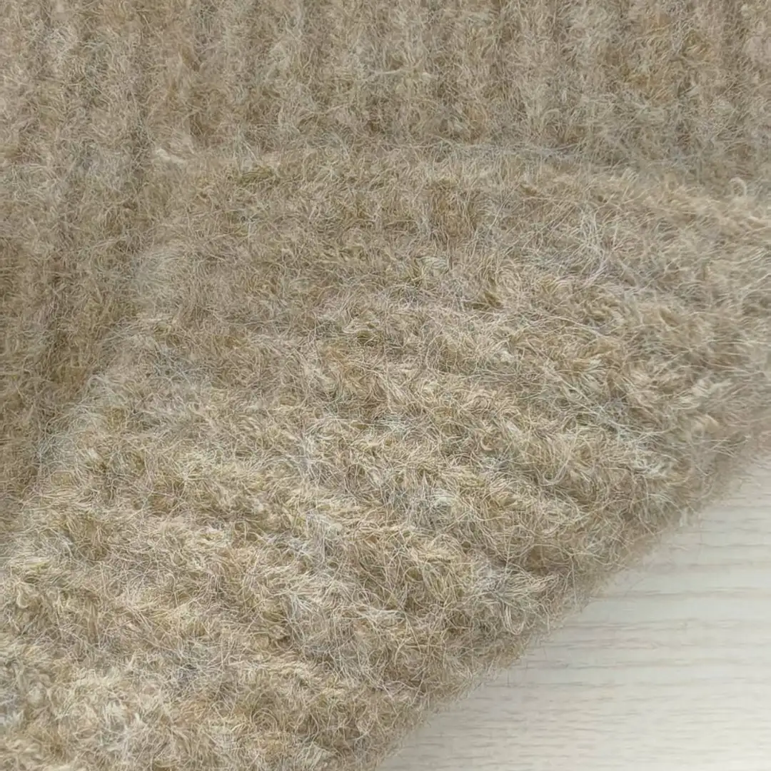 China Yarn for Open Cardigan (Sweater),Full-Zipper Cardigan (Sweater),Half-Zipper Cardigan (Sweater),Shirt Long Sleeve Button (Sweater) Mossy Yarn Fancy Yarn Wool Acrylic Recycled Polyester Polyester Spandex brown color buy from China wholesaler bulk order at wholesale price free worldwide shipping Alibaba