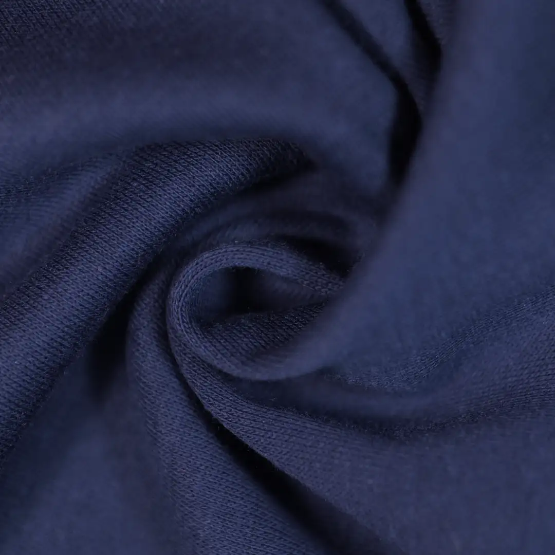 China Fabric for Hoodie,Loungewear Fleece Knit Fabric Cotton Polyester navy color buy from China wholesaler bulk order at wholesale price free worldwide shipping Alibaba