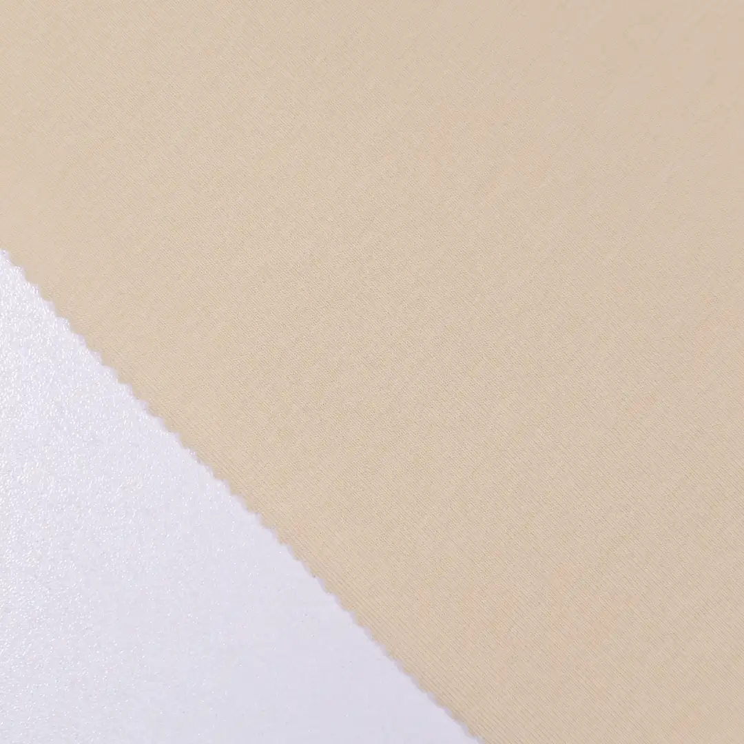China Fabric for T-Shirt,Polo Shirt Single Jersey Knit Fabric Cotton Spandex Khaki color buy from China wholesaler bulk order at wholesale price free worldwide shipping Alibaba