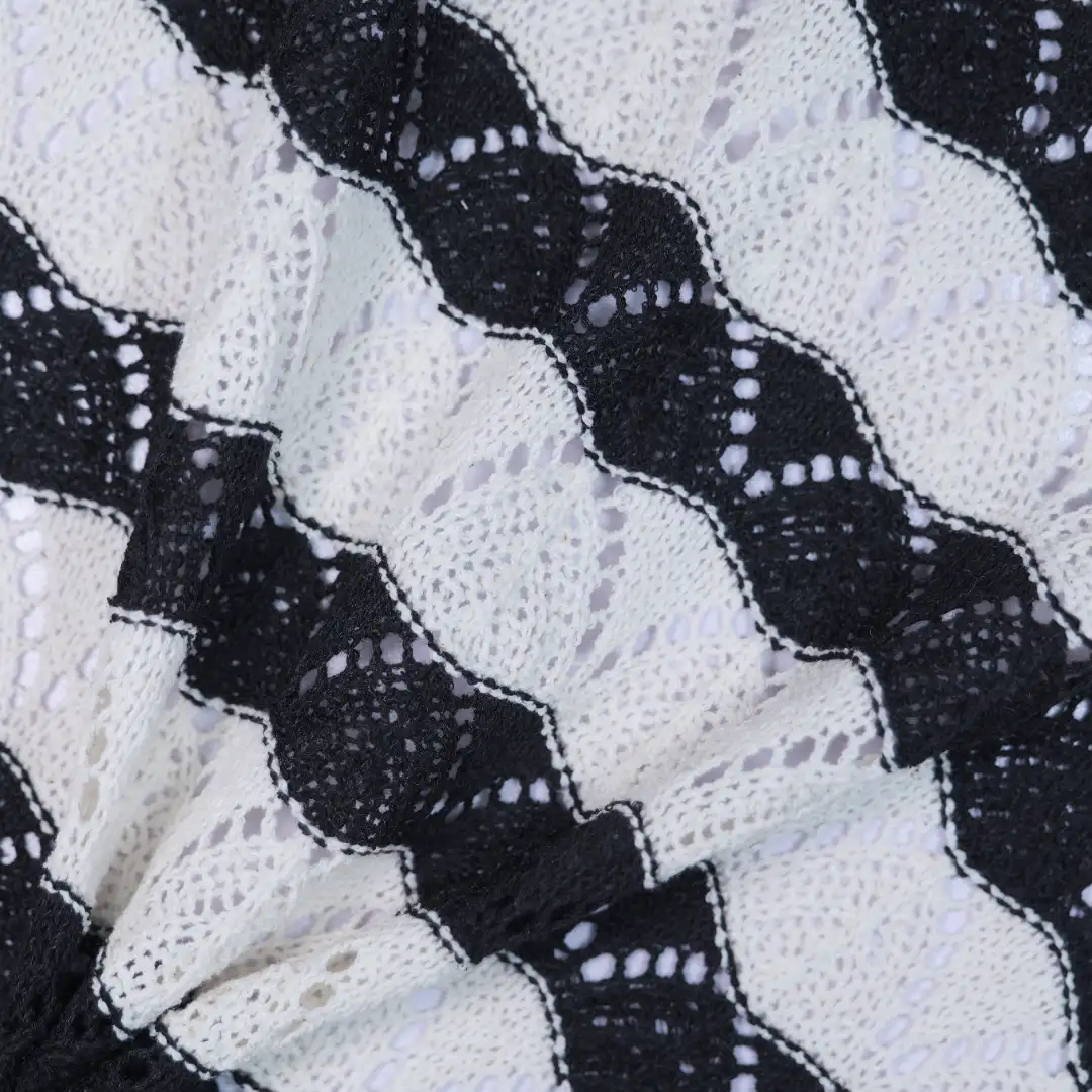 China Fabric for T-Shirt Jacquard Knit Fabric Polyester Cotton white&black color buy from China wholesaler bulk order at wholesale price free worldwide shipping Alibaba
