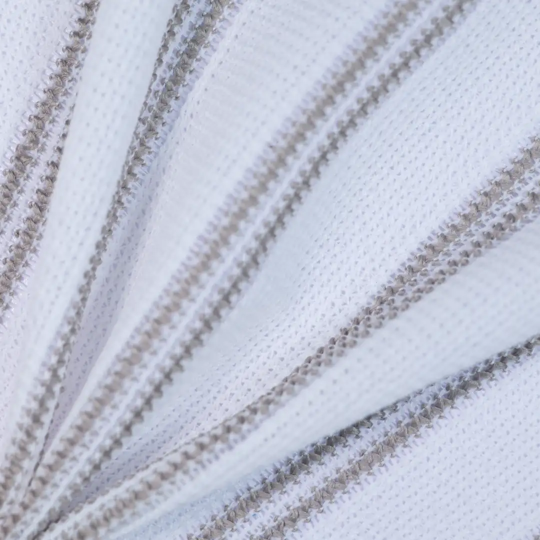 China Fabric for T-Shirt Jacquard Knit Fabric Polyester white color buy from China wholesaler bulk order at wholesale price free worldwide shipping Alibaba