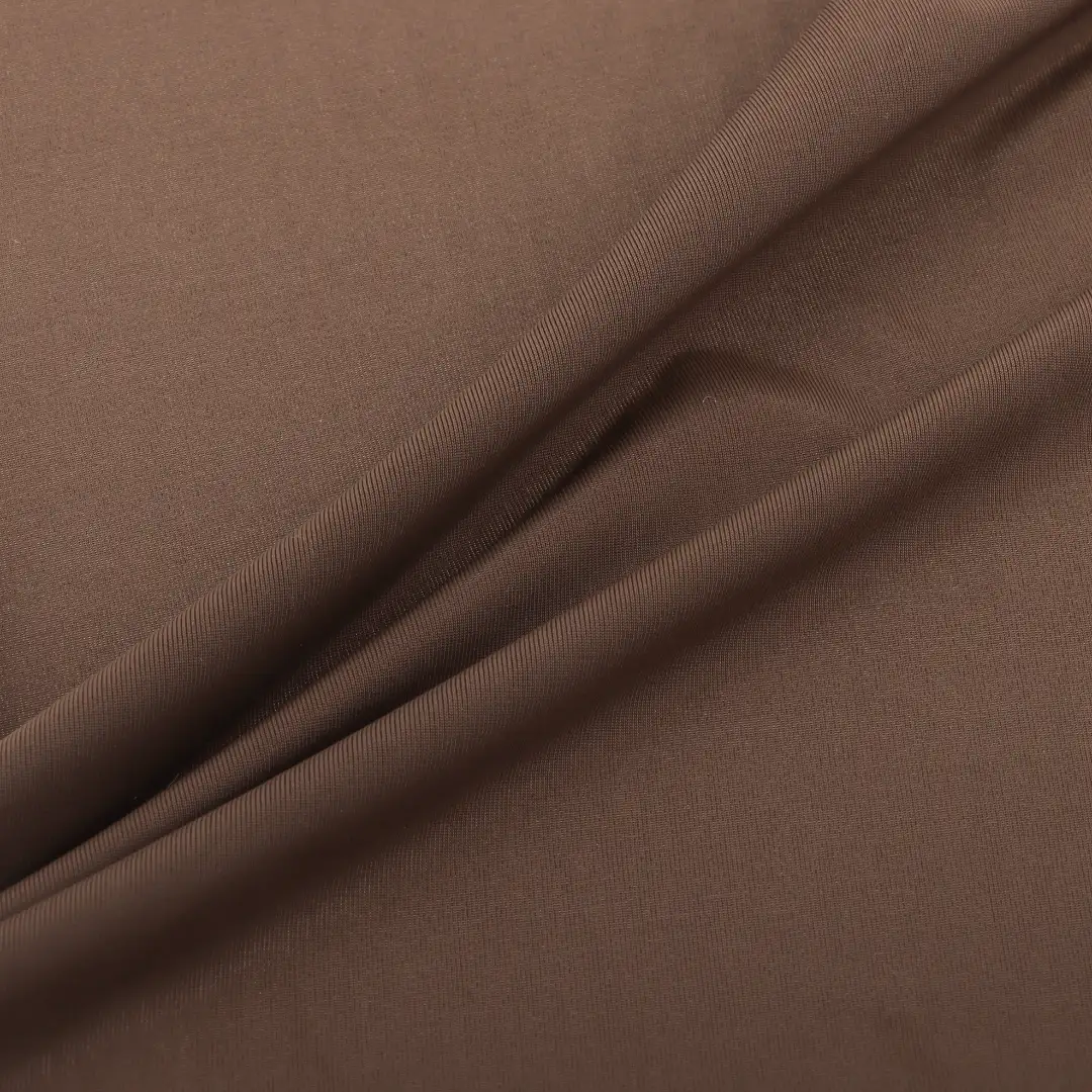 China Fabric for Tank Top,Crop Top,Lingerie,Leggings,Shorts,Yoga Clothes,Swimsuits,Yoga Pants,Swim shorts,Sports Bras Single Jersey Knit Fabric Nylon Spandex coffee color buy from China wholesaler bulk order at wholesale price free worldwide shipping Alibaba