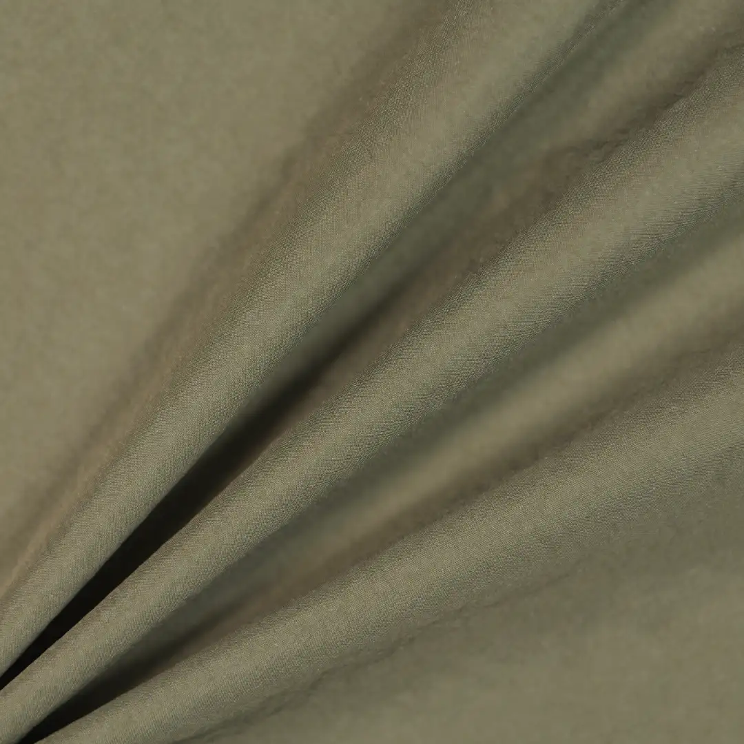 China Fabric for Down Jacket Taffeta Synthetic Woven Fabric Nylon army green color buy from China wholesaler bulk order at wholesale price free worldwide shipping Alibaba