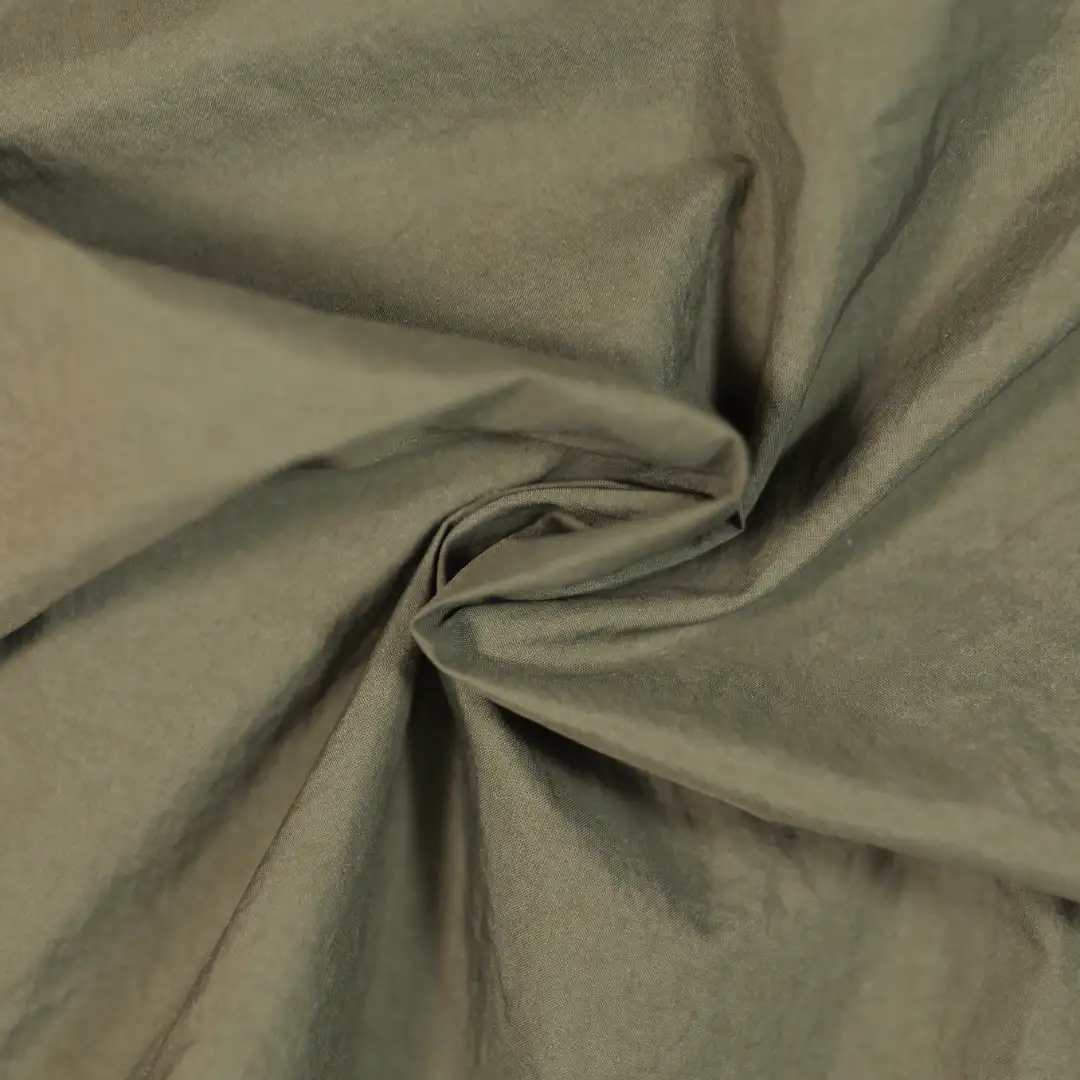 China Fabric for Down Jacket Taffeta Synthetic Woven Fabric Nylon army green color buy from China wholesaler bulk order at wholesale price free worldwide shipping Alibaba