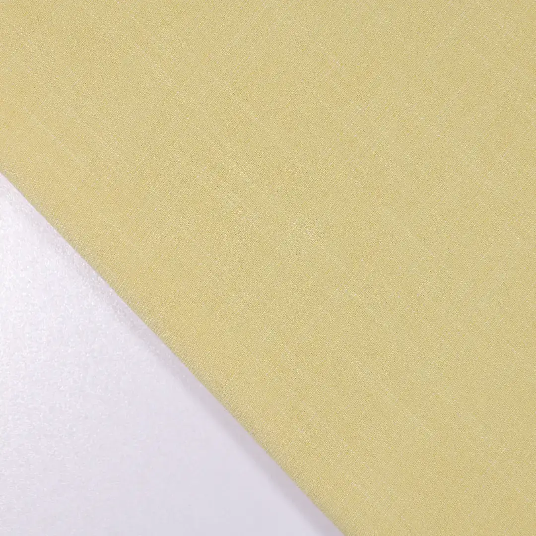 China Fabric for Kids Short Sleeve Peter Pan Collar Pleated Dress,Ladies  Minimalist Sleeveless Polo Shirt,Lantern Sleeve Lapel Blouses,Bow Tie Short Sleeve Dress Polyester/Rayon Plain Woven Blended Fabric Rayon Polyester Polyamide Spandex yellow color buy from China wholesaler bulk order at wholesale price free worldwide shipping Alibaba