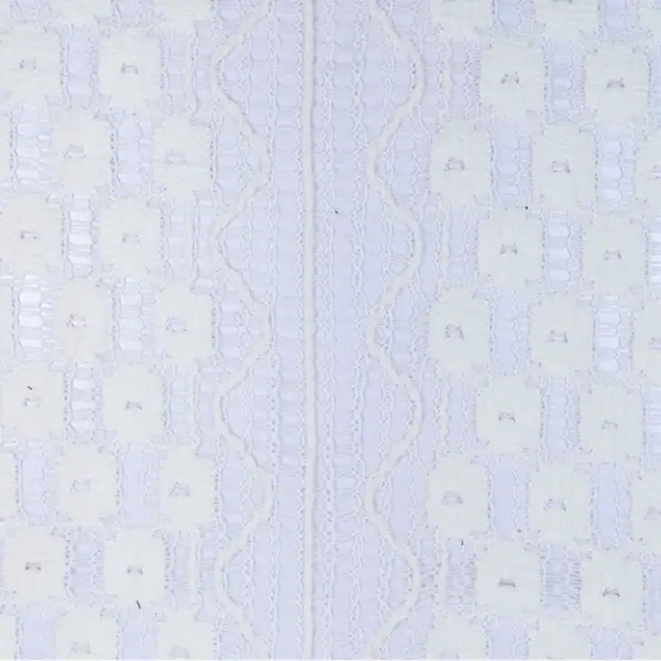 China Fabric for T-Shirt,Polo Shirt,Skirt Lace Knit Fabric Polyester Cotton Milky white color buy from China wholesaler bulk order at wholesale price free worldwide shipping Alibaba