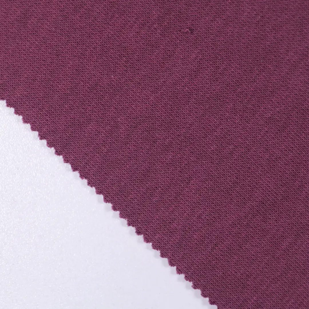 China Fabric for Hoodie Fleece Knit Fabric Cotton Polyester Dark red color buy from China wholesaler bulk order at wholesale price free worldwide shipping Alibaba