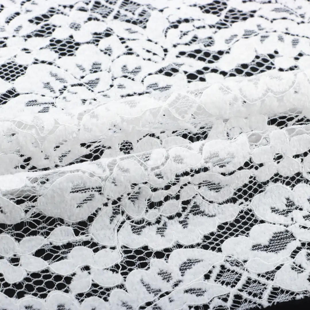China Fabric for Tank Top,Crop Top,Lingerie,Skirt Lace Knit Fabric Polyester Nylon white、black、date red、red and royalblue、royalblue、army green、navy、dusty pink、apricot color buy from China wholesaler bulk order at wholesale price free worldwide shipping Alibaba