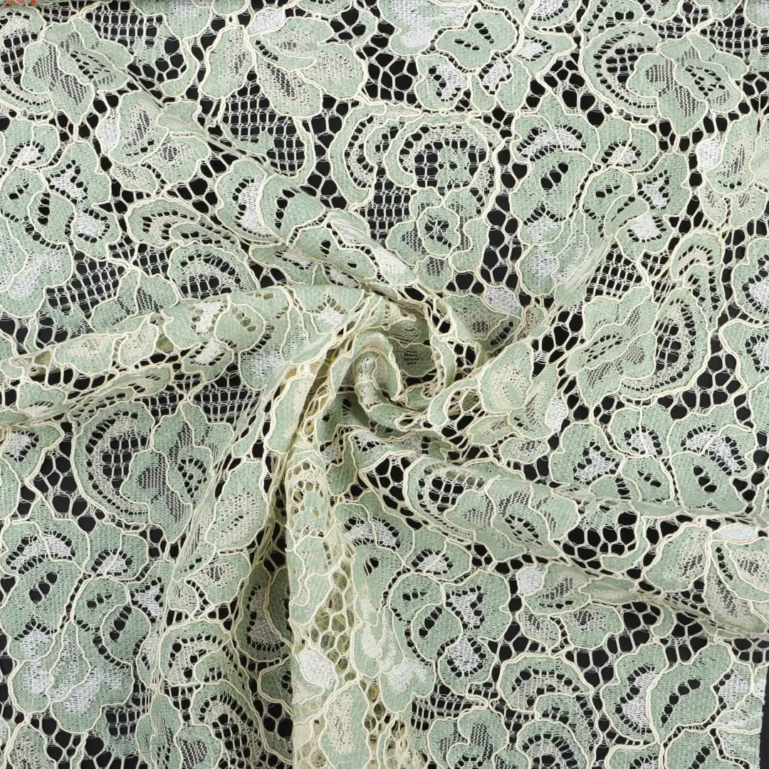 China Fabric for Tank Top,Crop Top,Lingerie,Skirt Lace Knit Fabric Nylon Cotton Polyester black、royalblue、apricot and green、orange and green color buy from China wholesaler bulk order at wholesale price free worldwide shipping Alibaba
