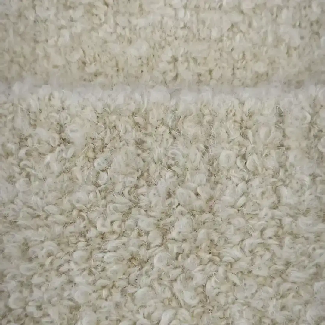 China Yarn for Open Cardigan (Sweater),Full-Zipper Cardigan (Sweater),Half-Zipper Cardigan (Sweater),Knitted Jacket (Sweater),Round Neck Pullover (Sweater) Boucle Yarn Fancy Yarn Polyester Acrylic Wool Elastane Ivory color buy from China wholesaler bulk order at wholesale price free worldwide shipping Alibaba