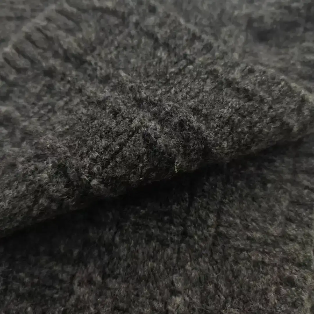China Yarn for Open Cardigan (Sweater),Full-Zipper Cardigan (Sweater),Half-Zipper Cardigan (Sweater),Shirt Long Sleeve Button (Sweater) Mossy Yarn Fancy Yarn Recycled Polyester Polyester Spandex Dark gray color buy from China wholesaler bulk order at wholesale price free worldwide shipping Alibaba