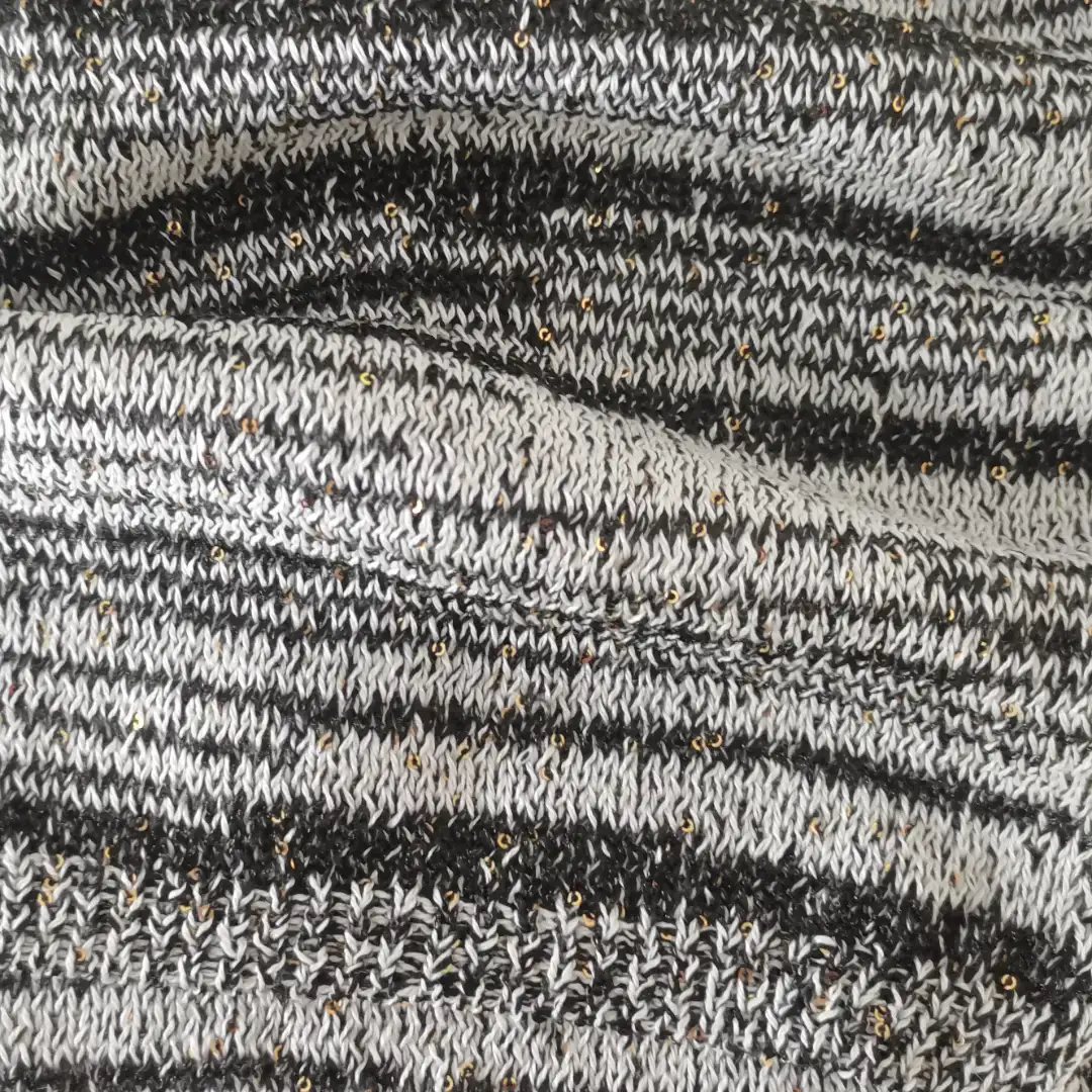 China Yarn for Ladies Vest (Sweater),Men’s Vest (Sweater),Open Cardigan (Sweater),Kids Crew-Neck Cardigan (Sweater),Roll Neck Jumper (Sweater) Twisted Yarn Twisted Yarn Sequin Cotton Polyester Black/White color buy from China wholesaler bulk order at wholesale price free worldwide shipping Alibaba