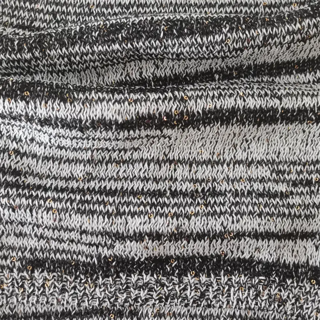 China Yarn for Ladies Vest (Sweater),Men’s Vest (Sweater),Open Cardigan (Sweater),Kids Crew-Neck Cardigan (Sweater),Roll Neck Jumper (Sweater) Twisted Yarn Twisted Yarn Sequin Cotton Polyester Black/White color buy from China wholesaler bulk order at wholesale price free worldwide shipping Alibaba