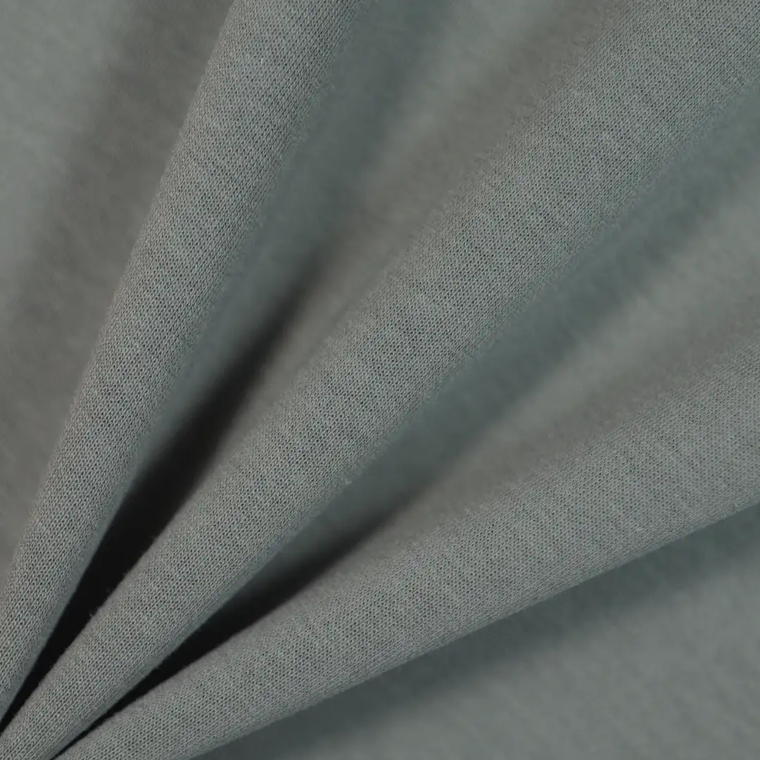 China Fabric for Jackets,Hoodie Interlock Knit Fabric Polyester Cotton Spandex Dark green color buy from China wholesaler bulk order at wholesale price free worldwide shipping Alibaba