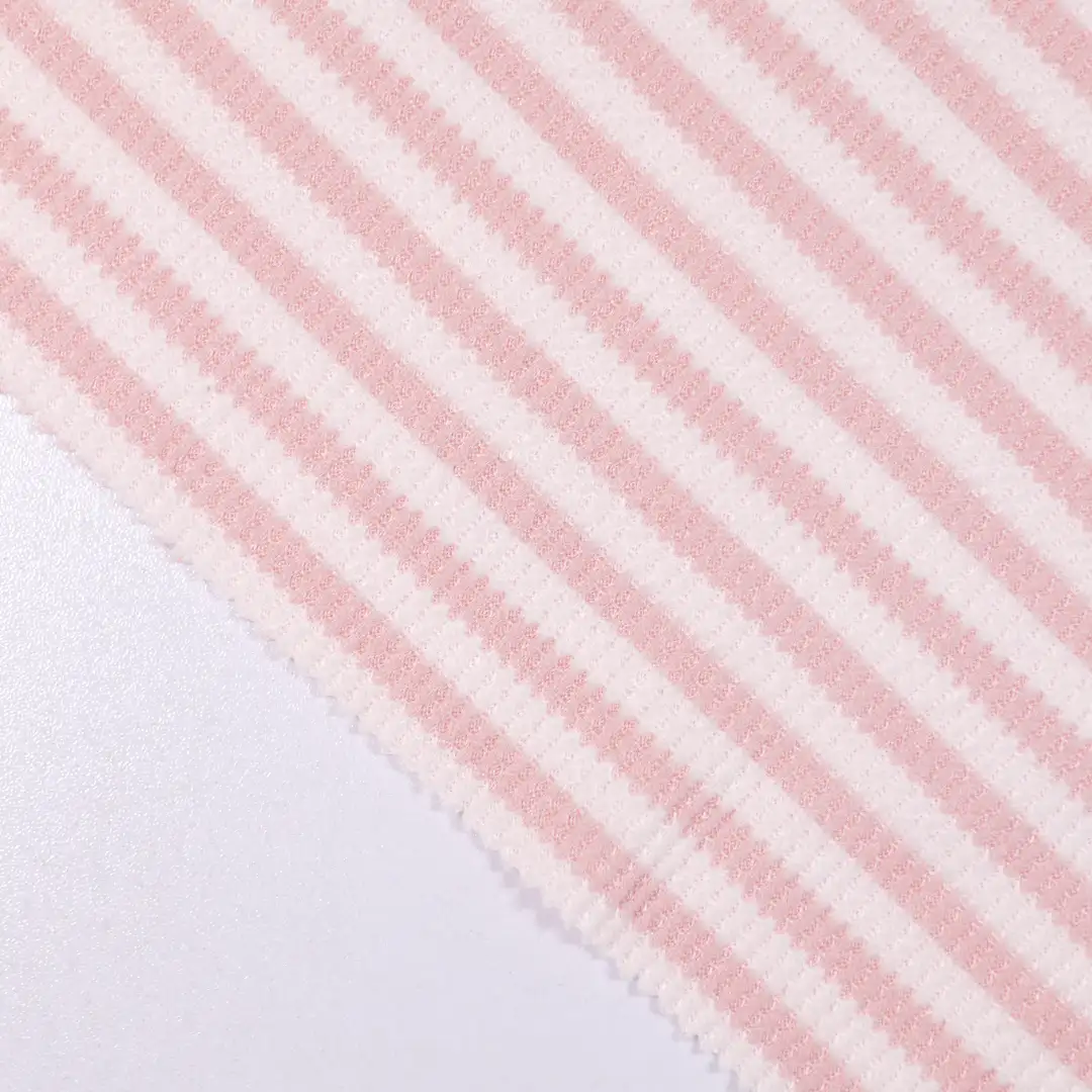 China Fabric for T-Shirt,Polo Shirt,Loungewear Yarn-dyed fabric Knit Fabric Polyester Spandex pink color buy from China wholesaler bulk order at wholesale price free worldwide shipping Alibaba