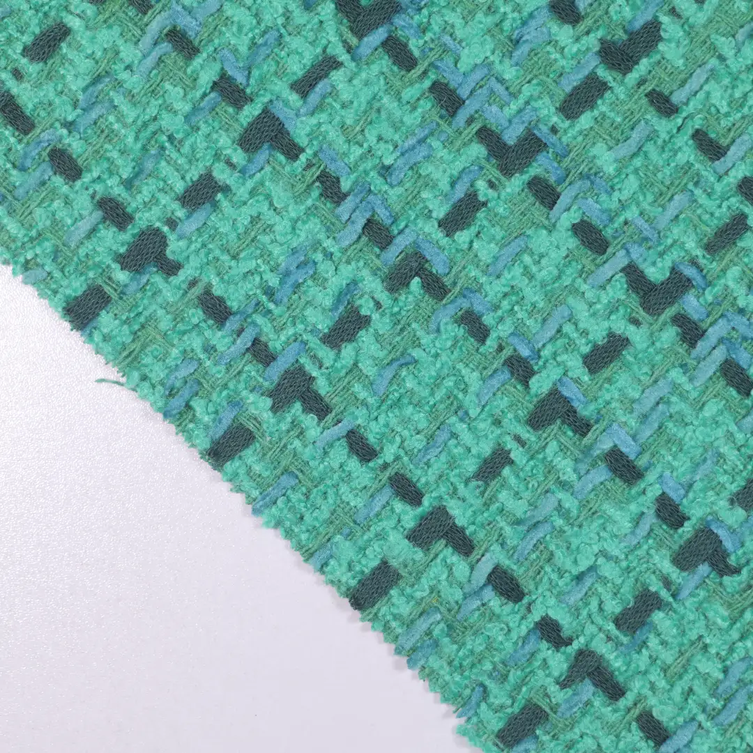 China Fabric for Trench Coat,Overcoat Chanel-Style Fabric Woolen Chemical Fiber blue color buy from China wholesaler bulk order at wholesale price free worldwide shipping Alibaba