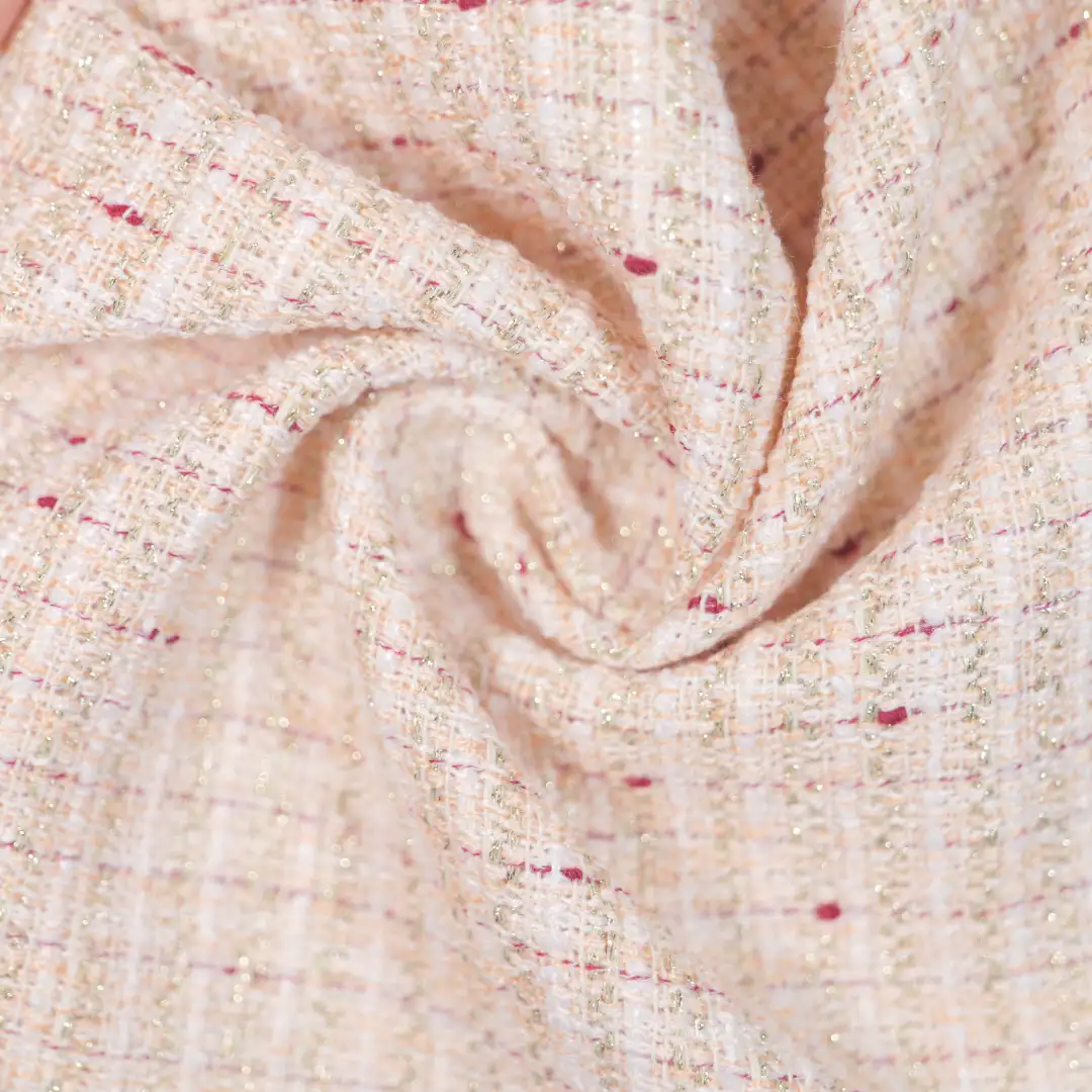China Fabric for Trench Coat Chanel-Style Fabric Woolen Polyester pink color buy from China wholesaler bulk order at wholesale price free worldwide shipping Alibaba
