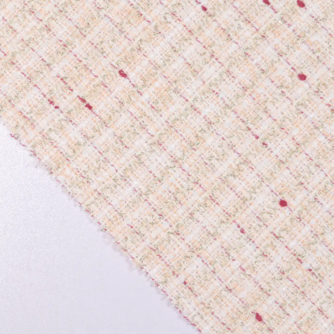 China Fabric for Trench Coat Chanel-Style Fabric Woolen Polyester pink color buy from China wholesaler bulk order at wholesale price free worldwide shipping Alibaba