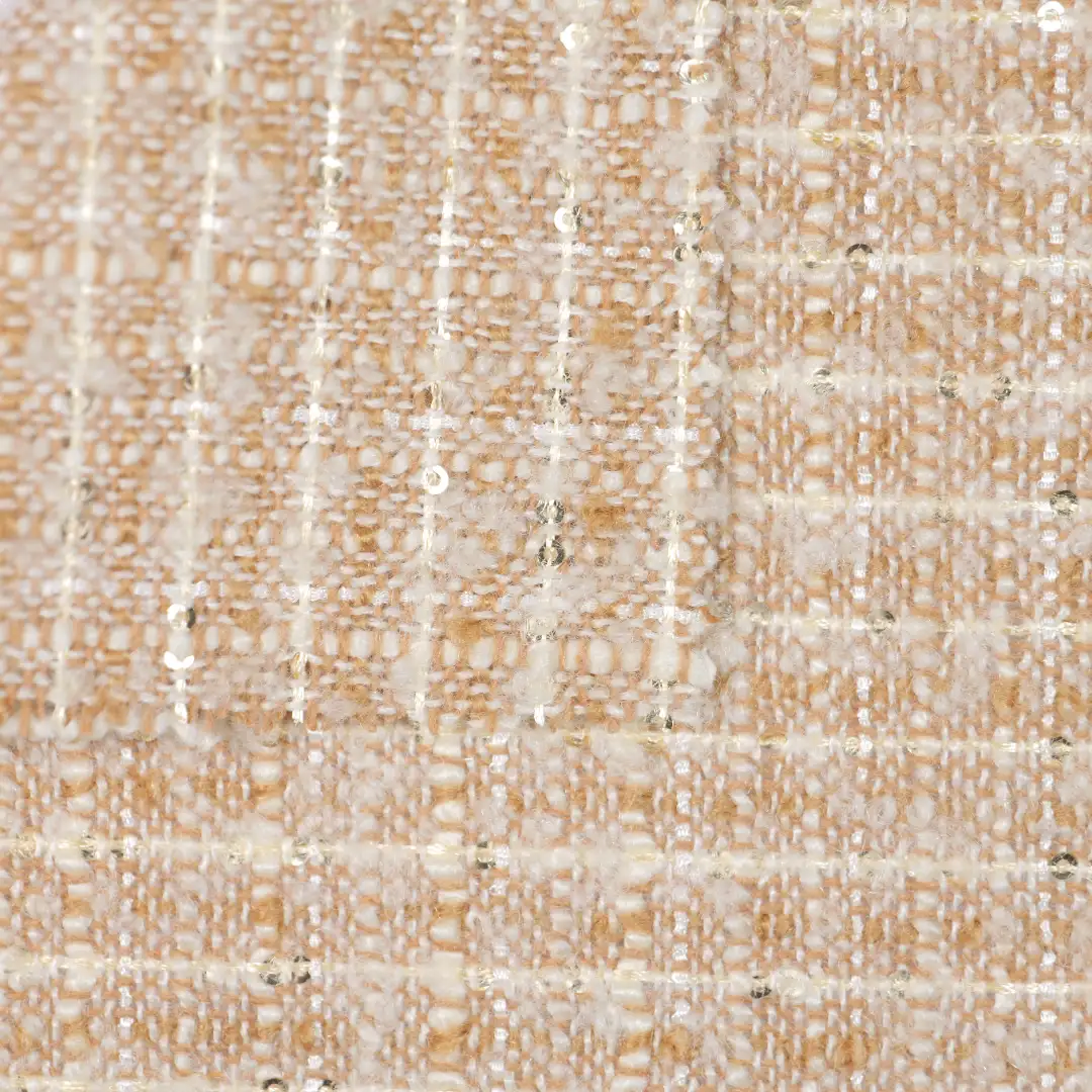 China Fabric for Trench Coat Chanel-Style Fabric Woolen Polyester Wool brown color buy from China wholesaler bulk order at wholesale price free worldwide shipping Alibaba