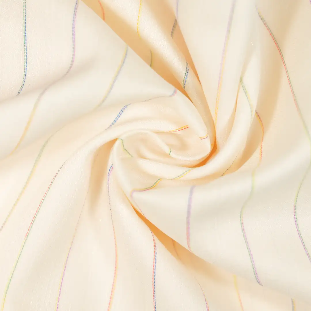 China Fabric for Shirt,Pants,Skirt,Suit,Uniform Yarn Dyed Stripe Woven Blended Fabric Rayon Nylon Polyester Lurex yellow color buy from China wholesaler bulk order at wholesale price free worldwide shipping Alibaba