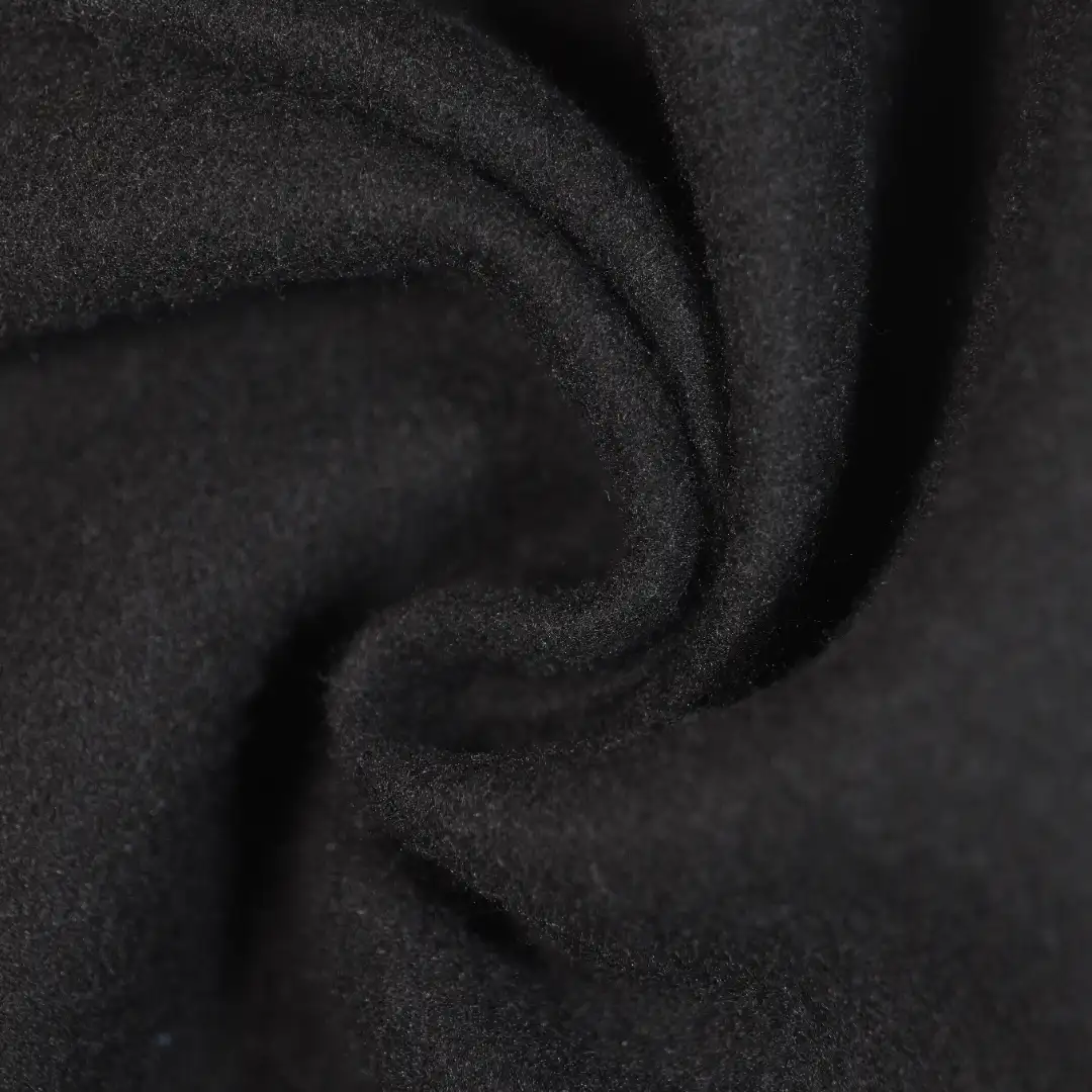 China Fabric for Hoodie Fleece Knit Fabric Polyester Navy color buy from China wholesaler bulk order at wholesale price free worldwide shipping Alibaba