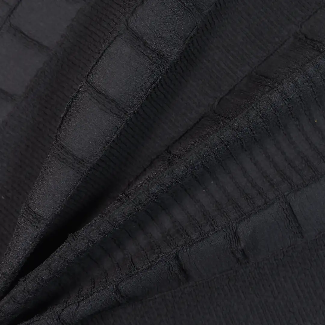 China Fabric for Skirt Crepe Synthetic Woven Fabric Polyester black color buy from China wholesaler bulk order at wholesale price free worldwide shipping Alibaba