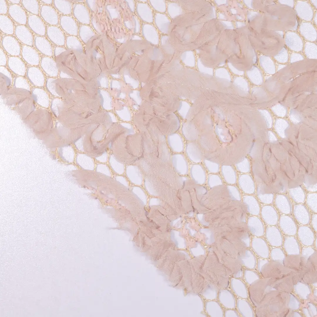 China Fabric for Skirt Mesh Knit Fabric Polyester brown color buy from China wholesaler bulk order at wholesale price free worldwide shipping Alibaba