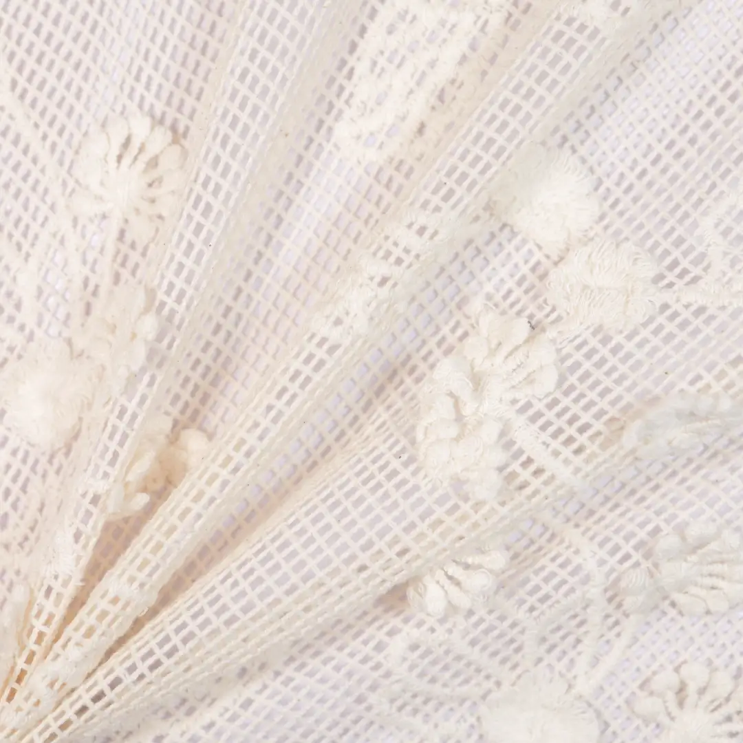 China Fabric for Skirt Mesh Knit Fabric Cotton Beige color buy from China wholesaler bulk order at wholesale price free worldwide shipping Alibaba