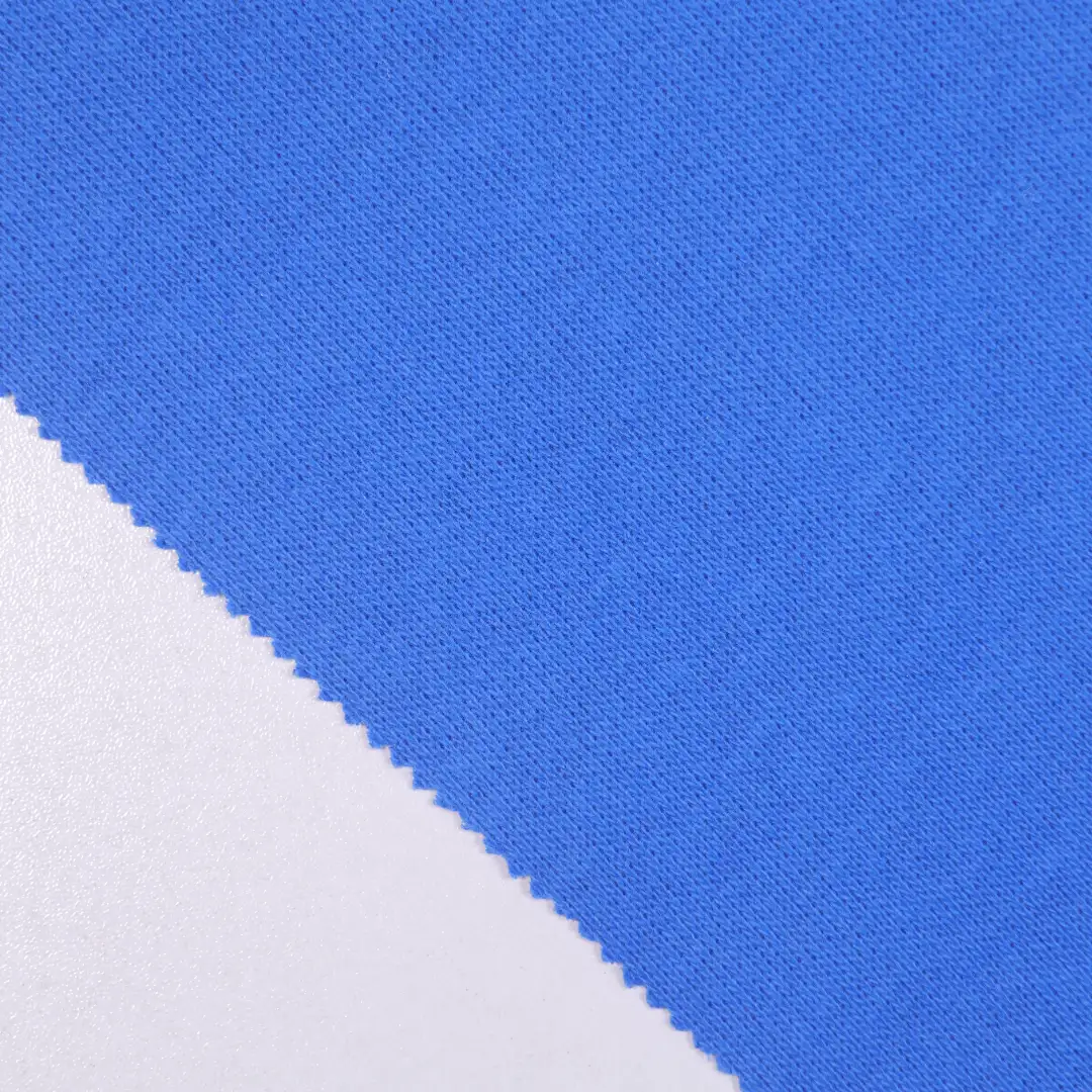 China Fabric for T-Shirt,Polo Shirt,Loungewear Pique Knit Fabric Cotton Polyester blue color buy from China wholesaler bulk order at wholesale price free worldwide shipping Alibaba